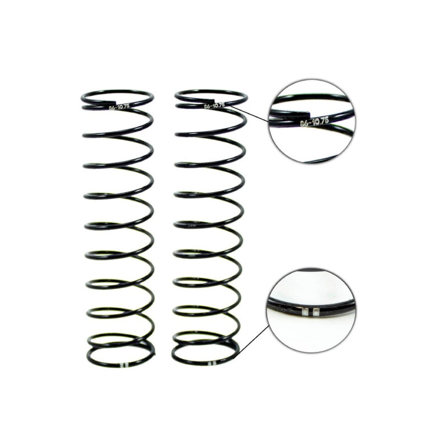 Ultimate Racing Rear Shock Springs (86MM 1.6/10.75T) (2 DOTS) (2PCS)