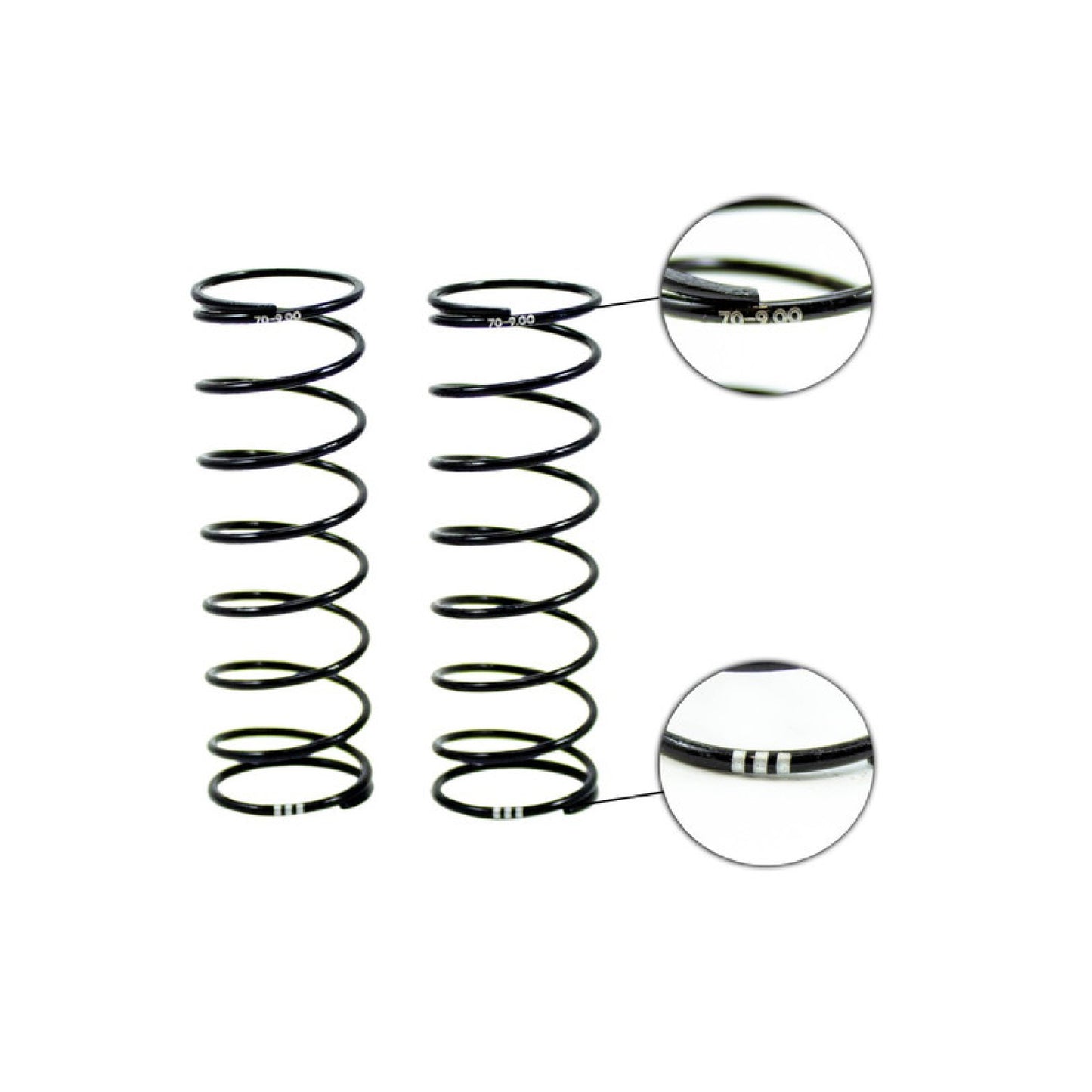 Ultimate Racing Front Shock Springs (70MM 1.6/9.0T) (3 DOTS) (2PCS)