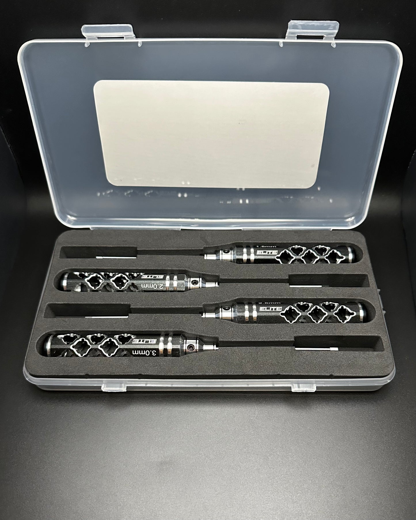 ELITE PRO SERIES METRIC 4PC HEX WRENCH SET BLACK/SILVER