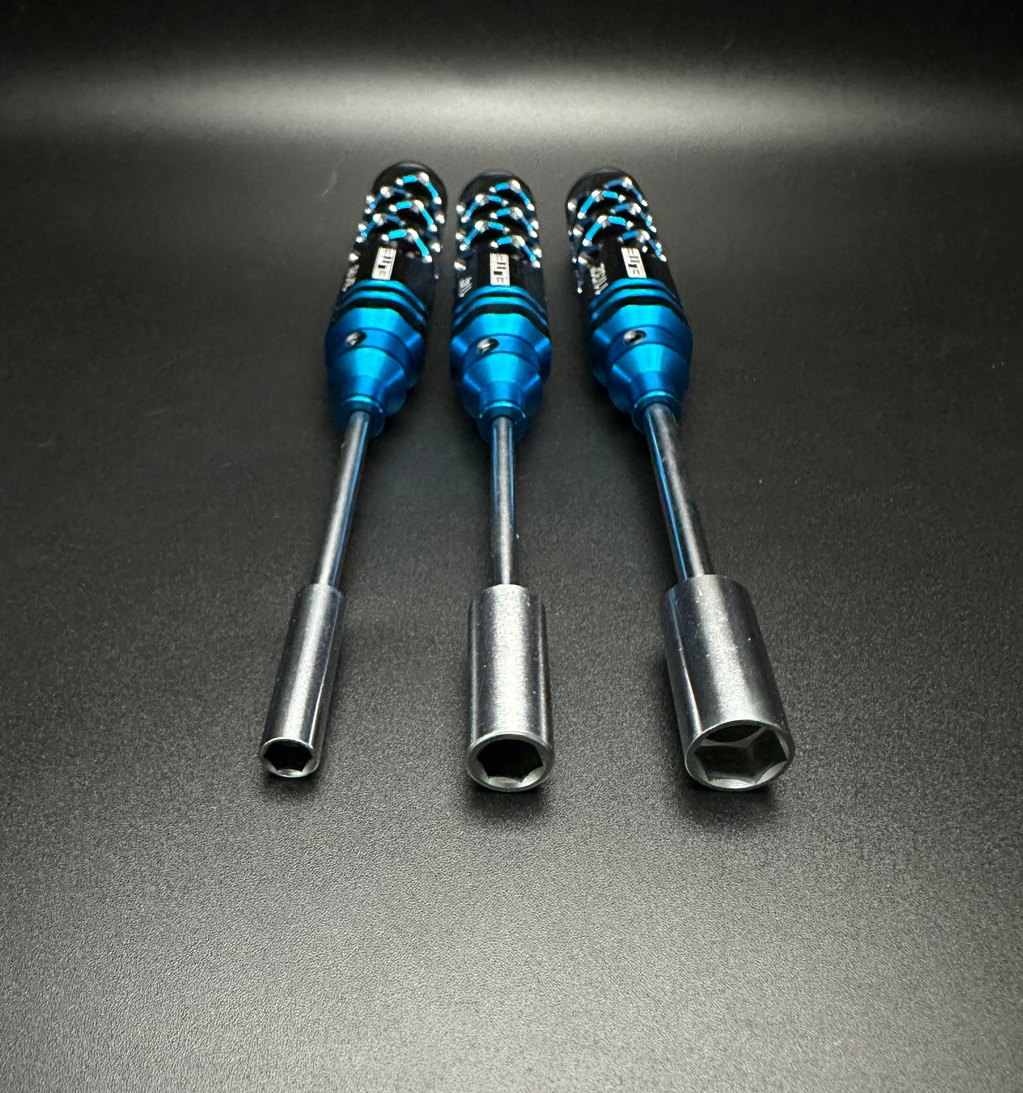 ELITE PRO SERIES SAE 3PC NUT DRIVER SET BLACK/BLUE