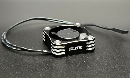 ELITE ALUMINUM 30X30MM FAN SILVER/BLACK
