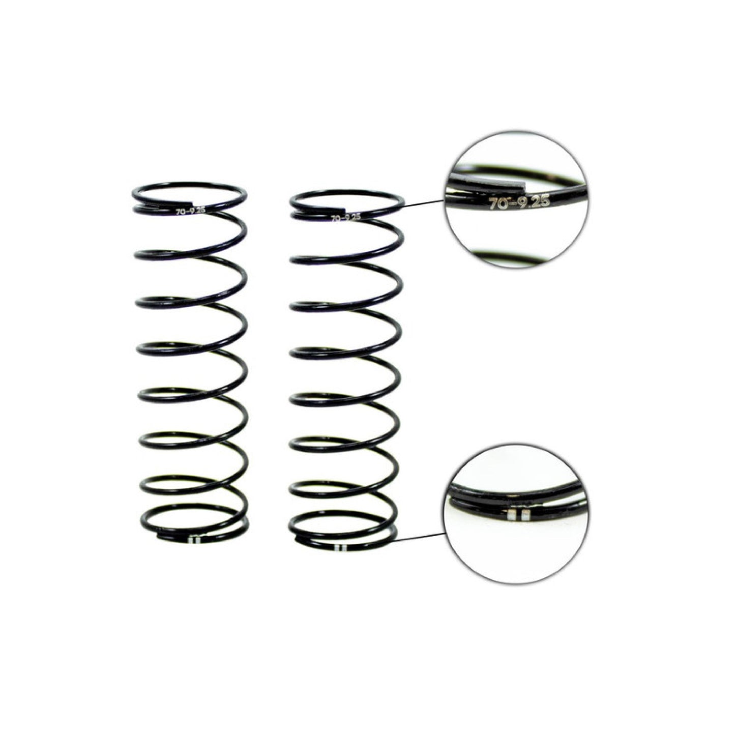 Ultimate Racing Front Shock Springs (70MM 1.6/9.25T) (2 DOTS) (2PCS)