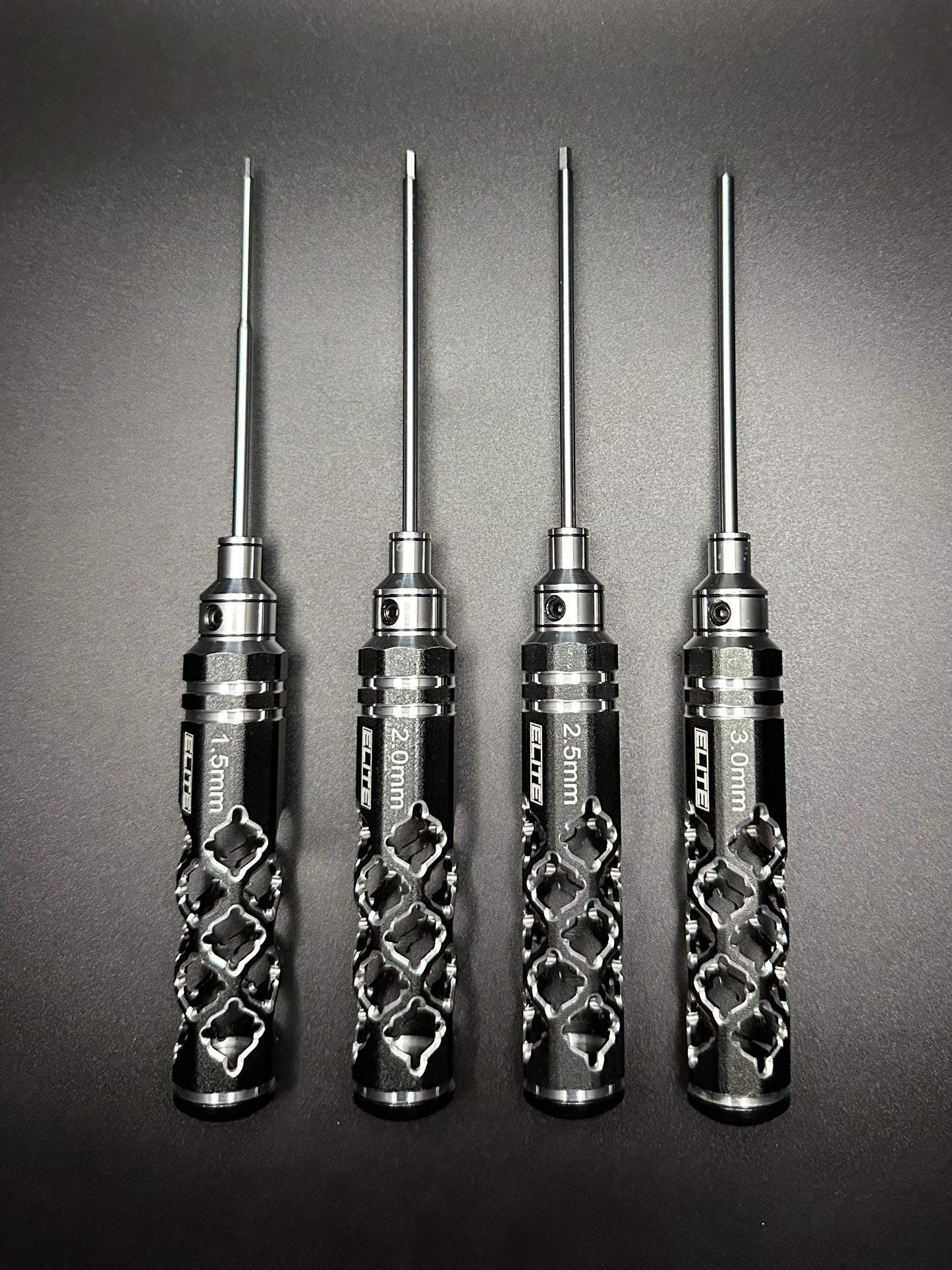 ELITE PRO SERIES METRIC 4PC HEX WRENCH SET BLACK/SILVER